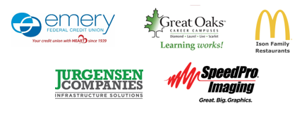 Gold level sponsor's logos
